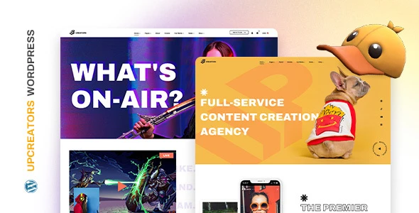 UpCreators – Digital Creators WordPress Theme